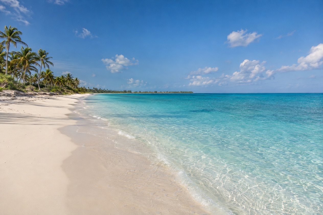 The beach at Treasure Cay