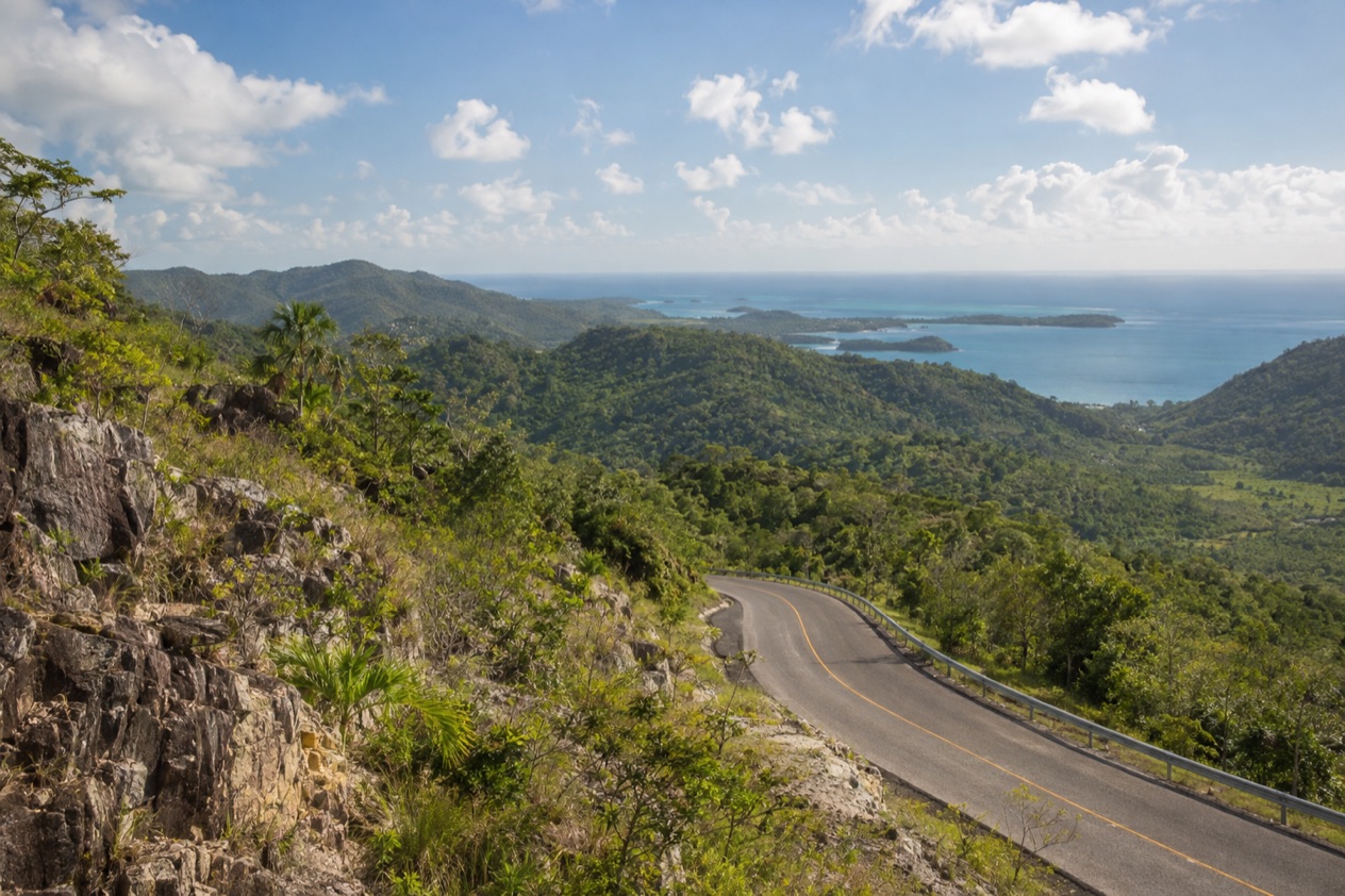 A road toward the coast
