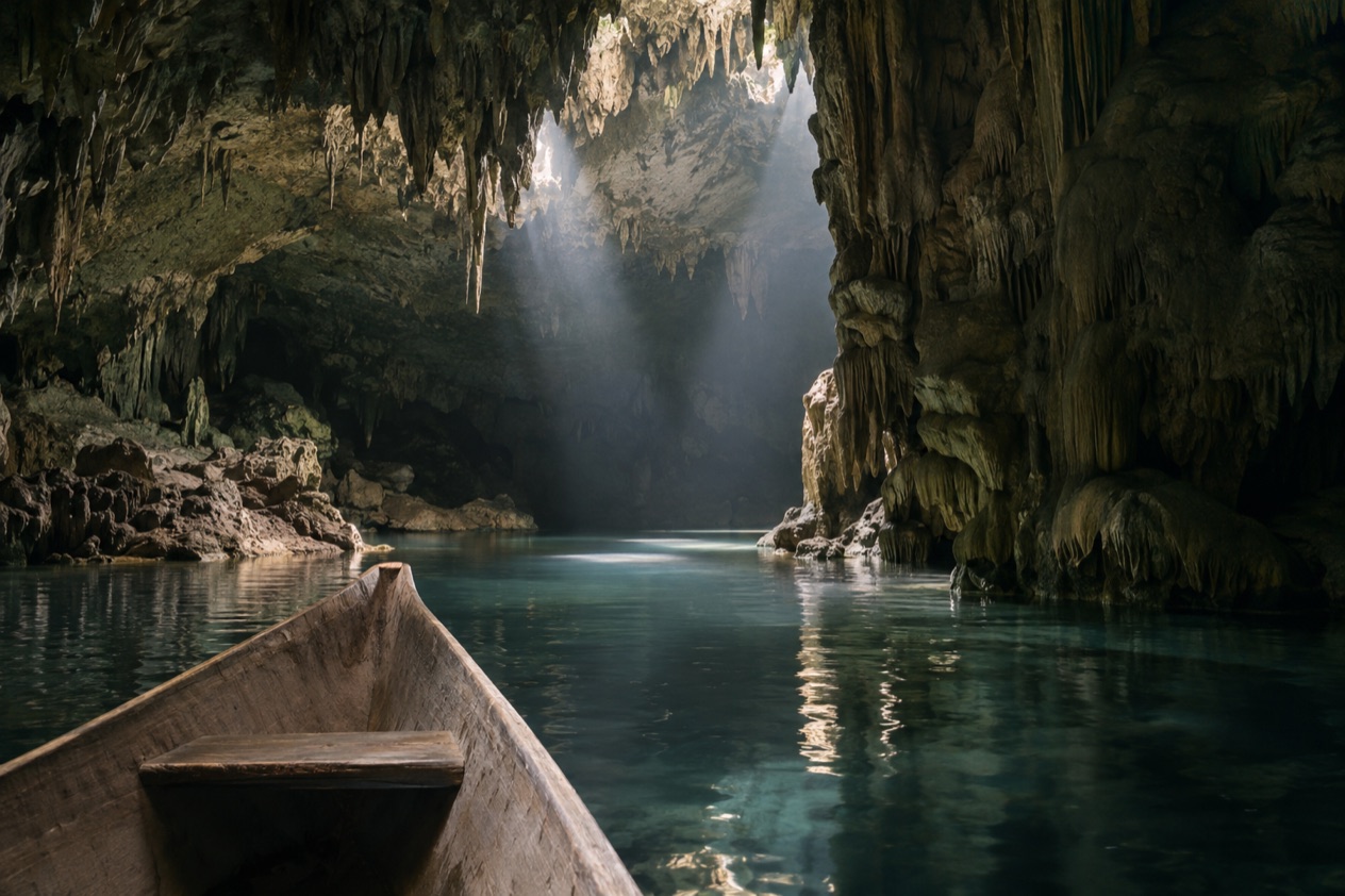 A river cave
