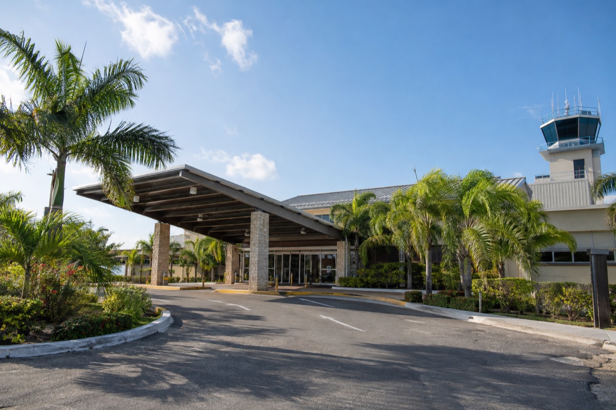 An airport terminal