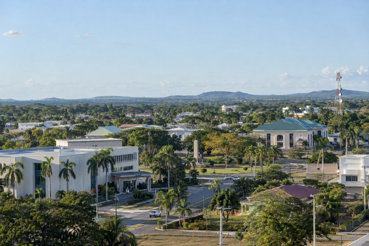 Belmopan in the dry season