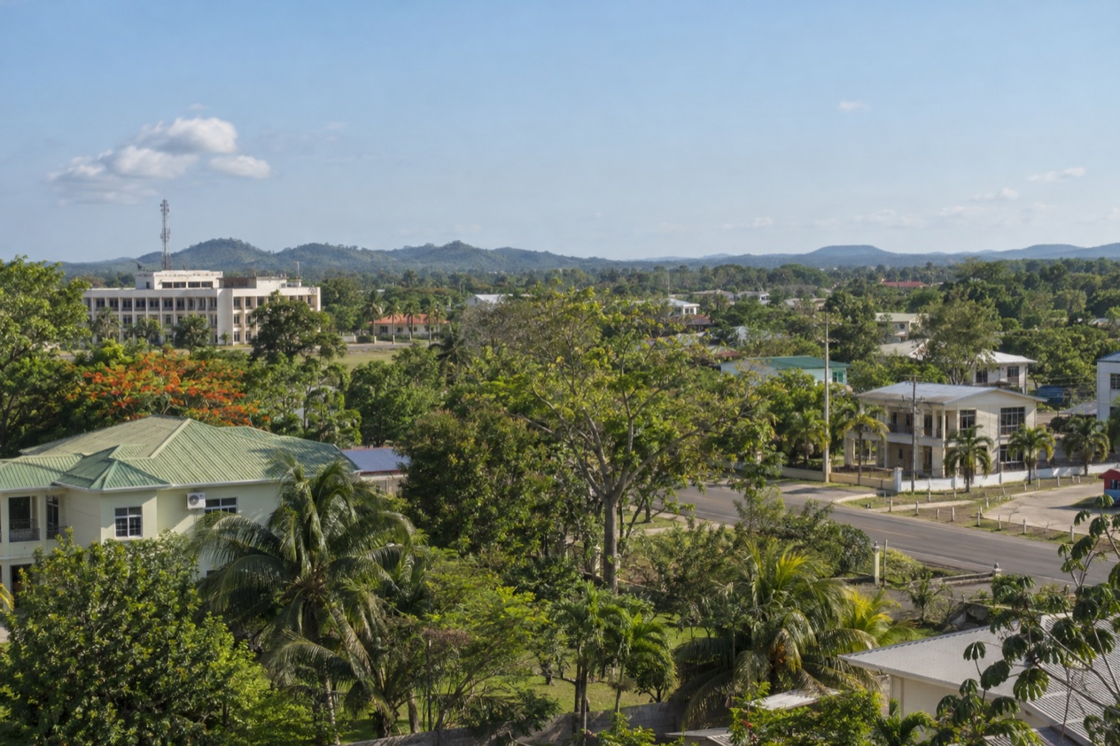 Belmopan in the dry season