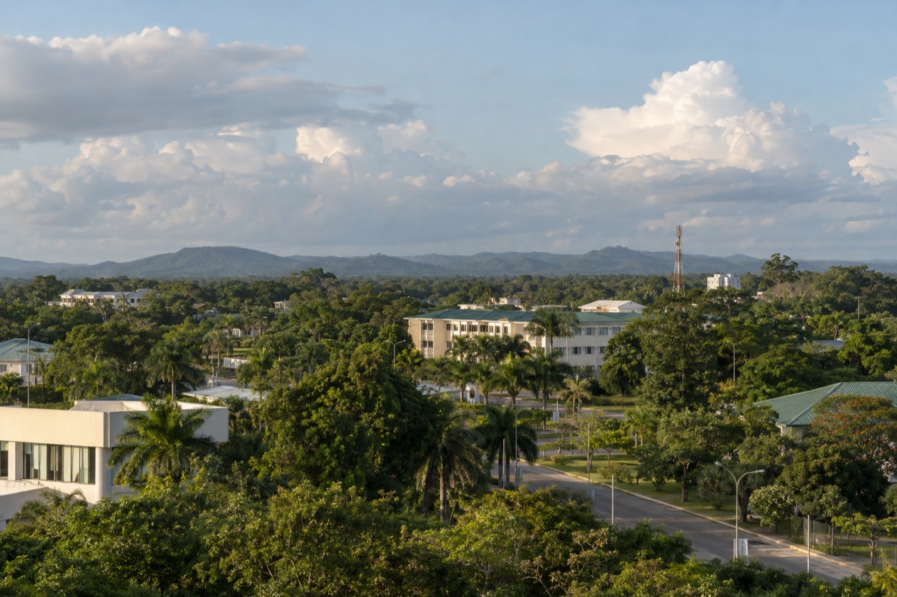 Belmopan in the wet season