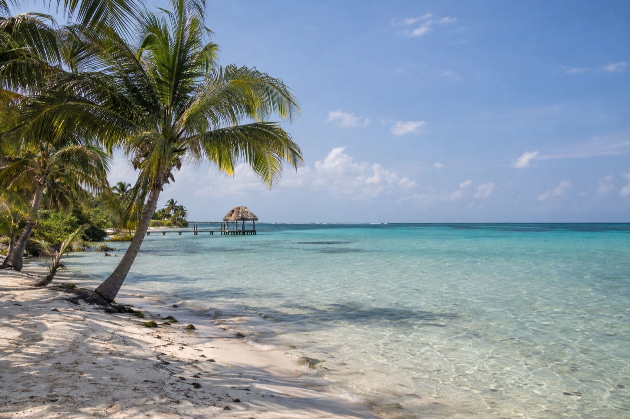 A beach in Belize