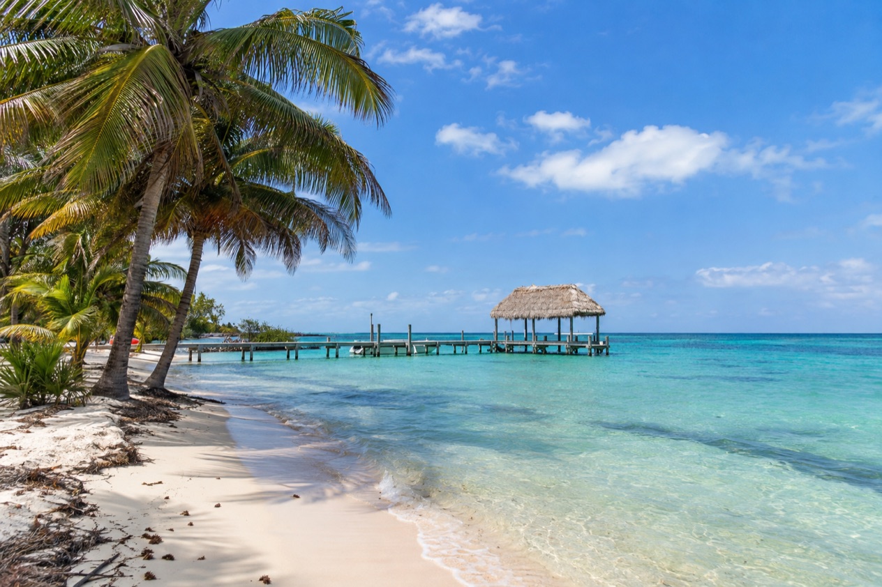 A bright day on a beach