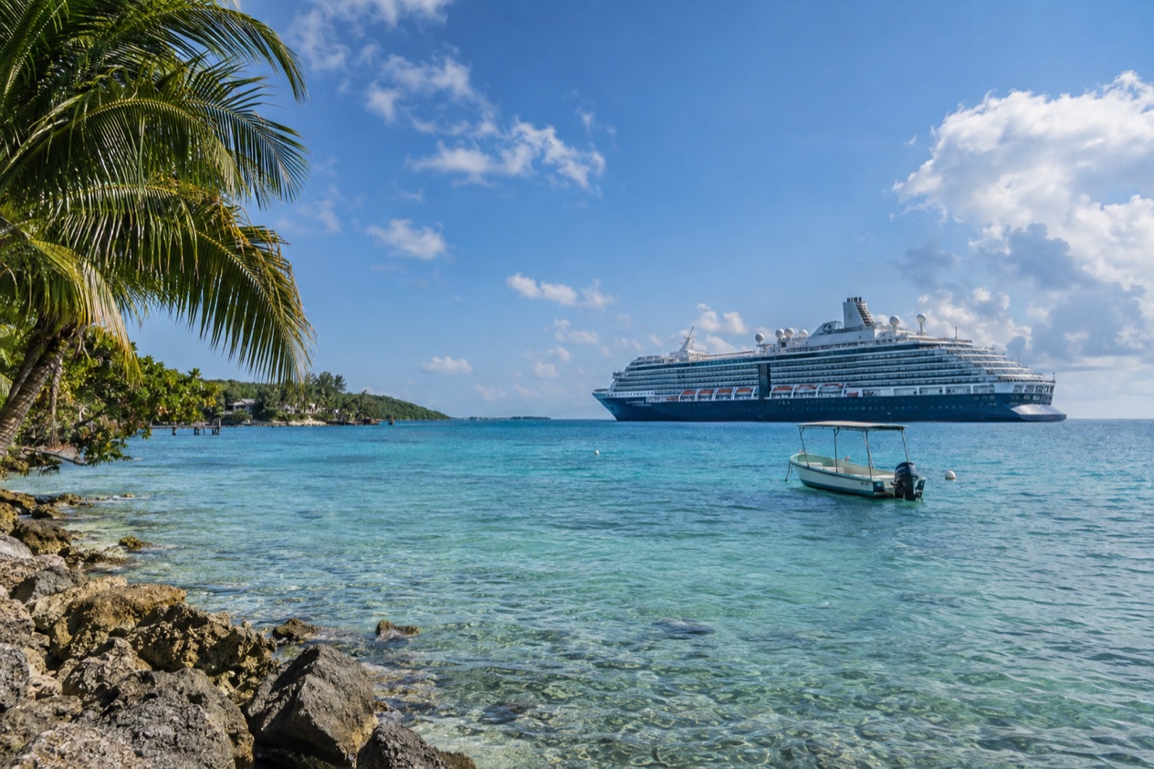 A cruise ship off Belize