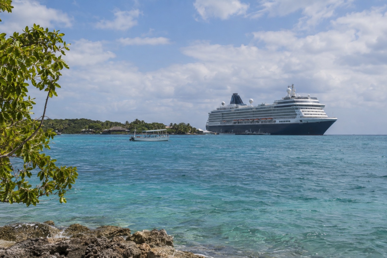 A cruise ship off Belize
