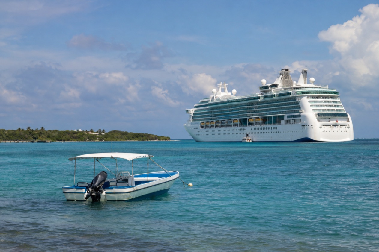 A cruise ship off Belize