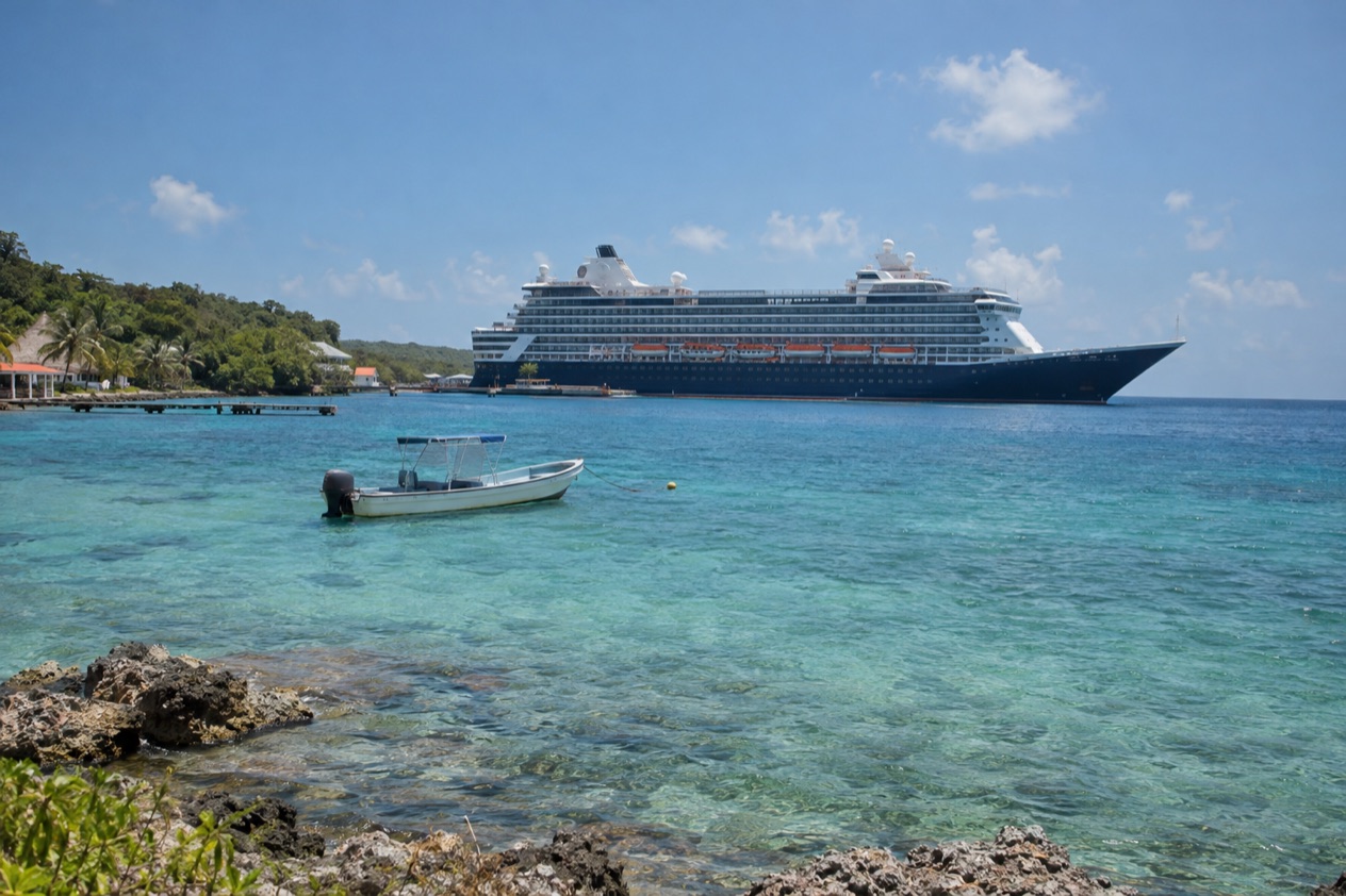 A cruise ship off Belize
