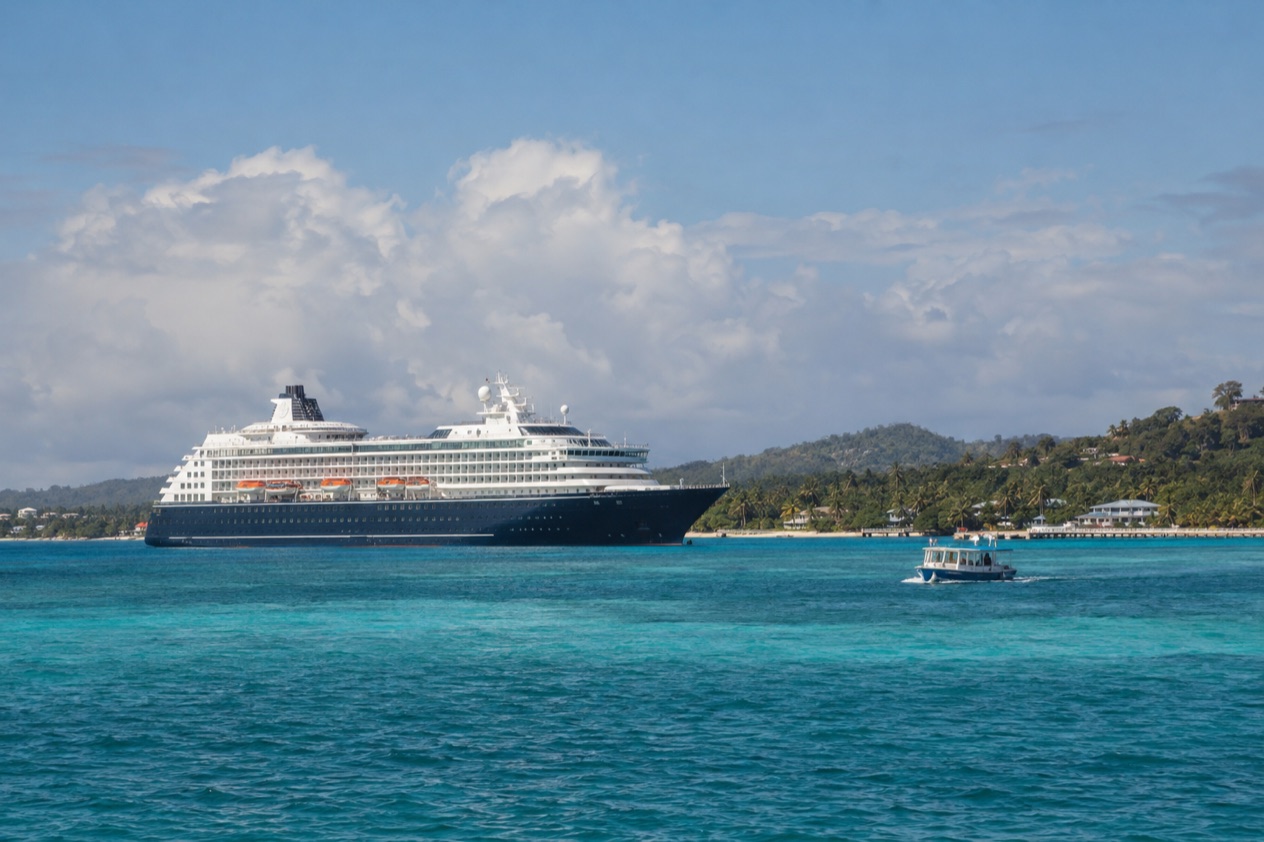 A cruise ship off Belize