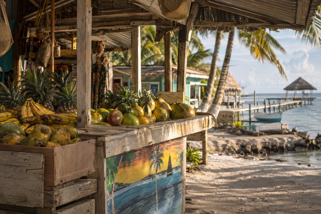 A market stall