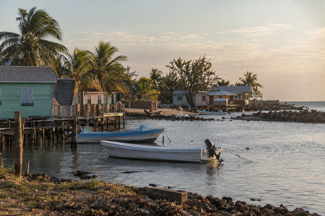 The waterfront at Dangriga