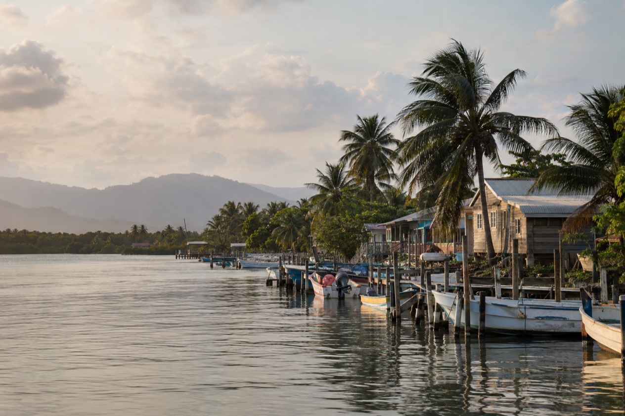 The waterfront at Dangriga