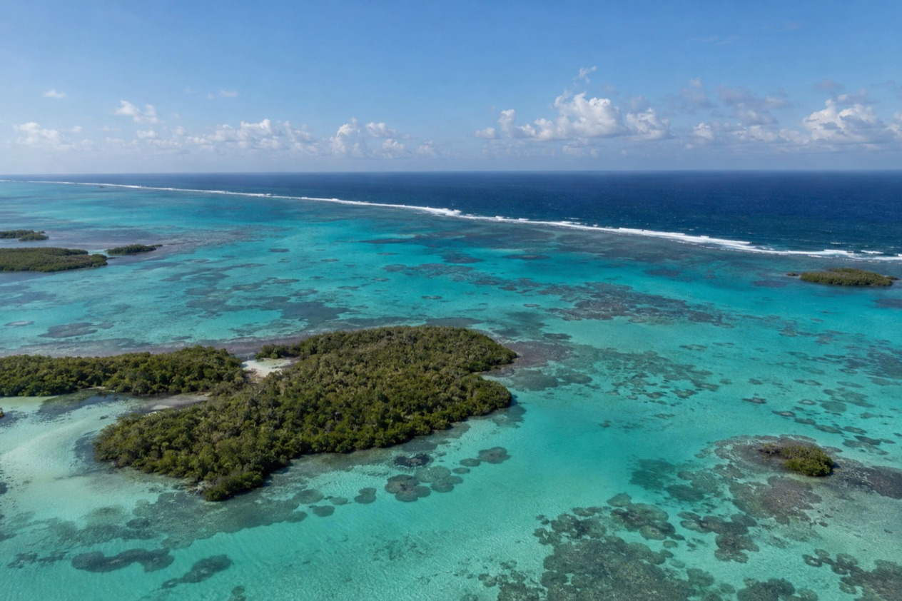 The barrier reef and cayes of Belize