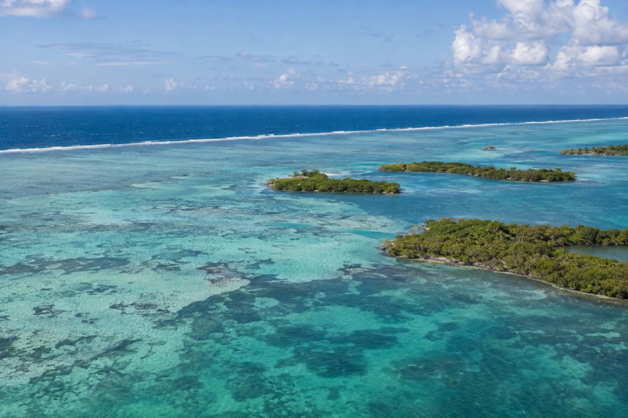 The barrier reef and cayes of Belize