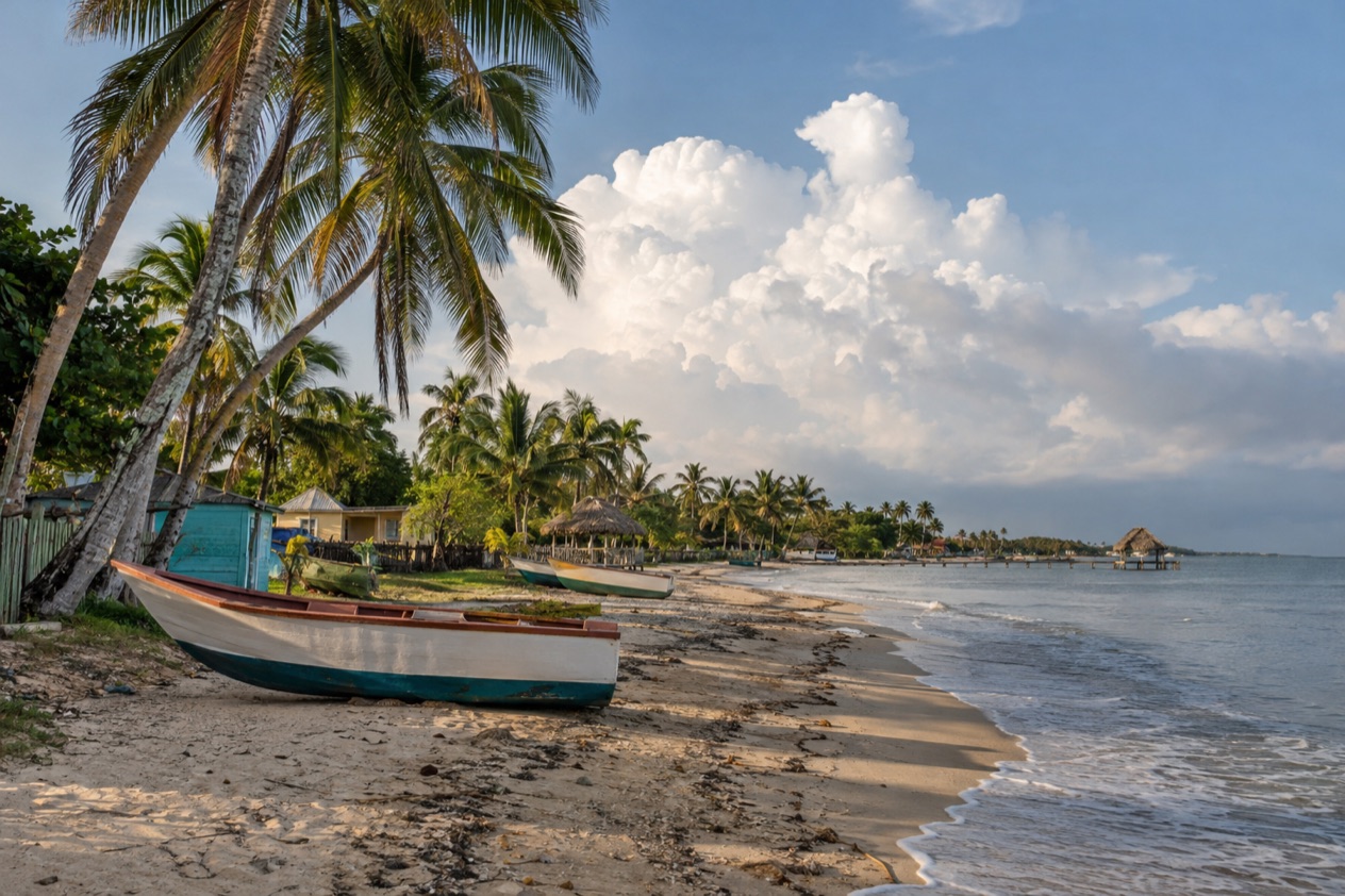 The beach at Hopkins in the wet season