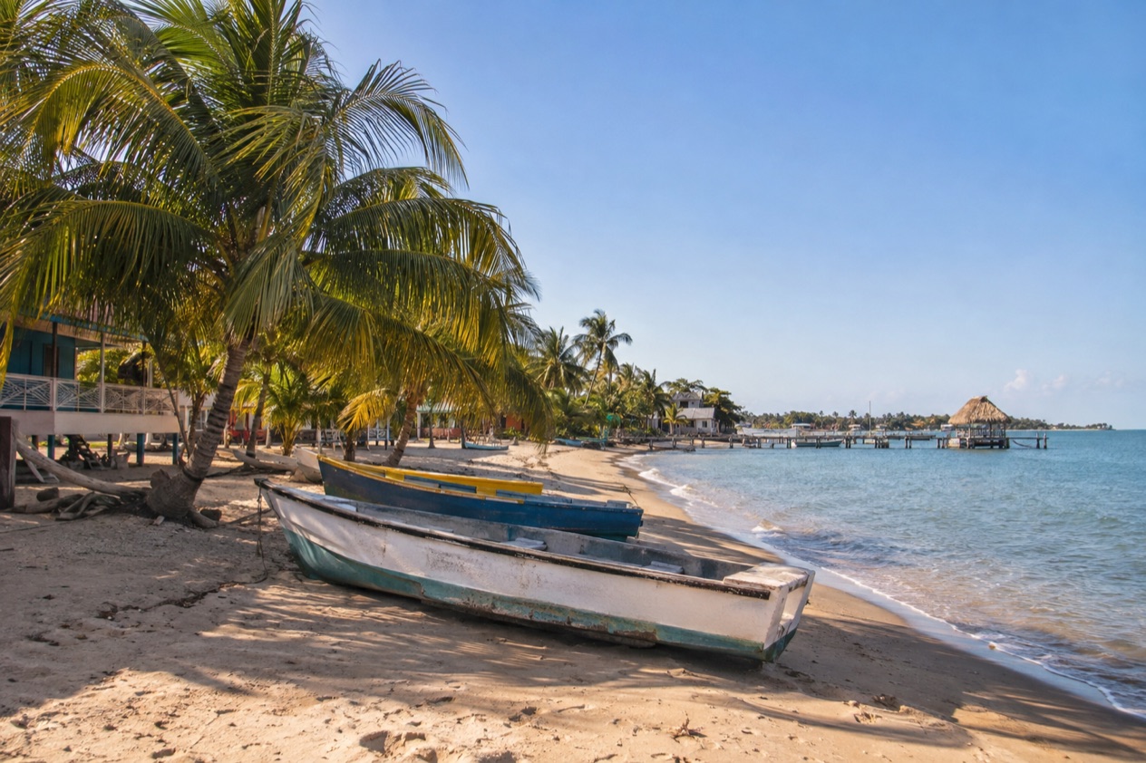 The beach at Hopkins in the dry season