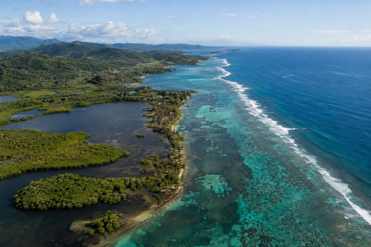 The coast of Belize