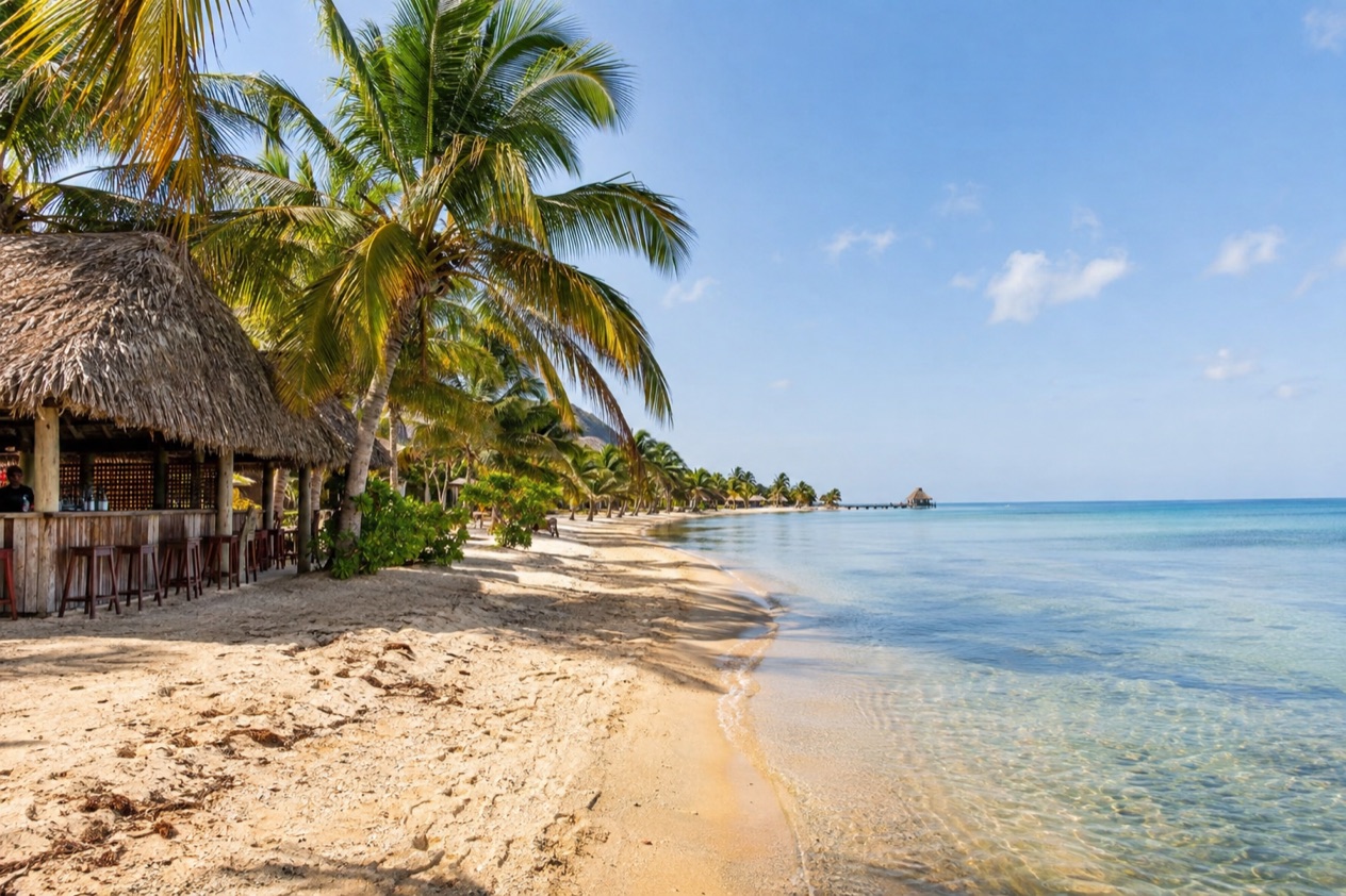 A beach at Placencia