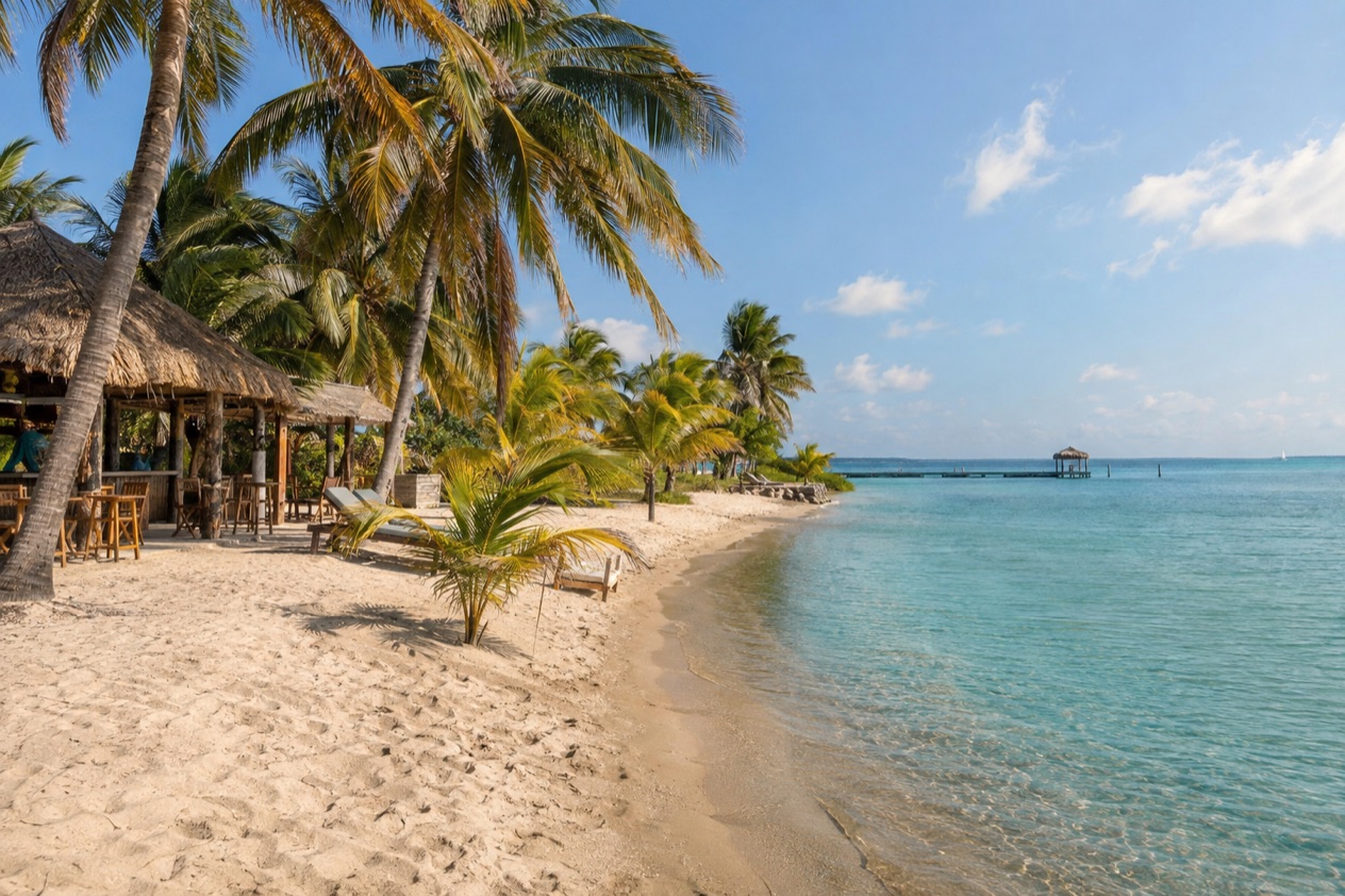 A beach at Placencia