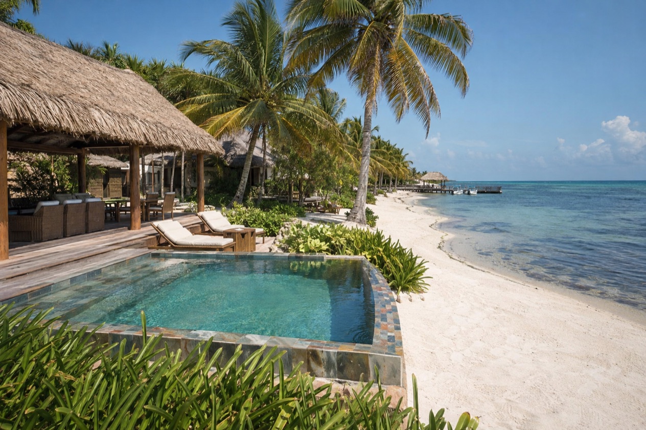 A beach resort
