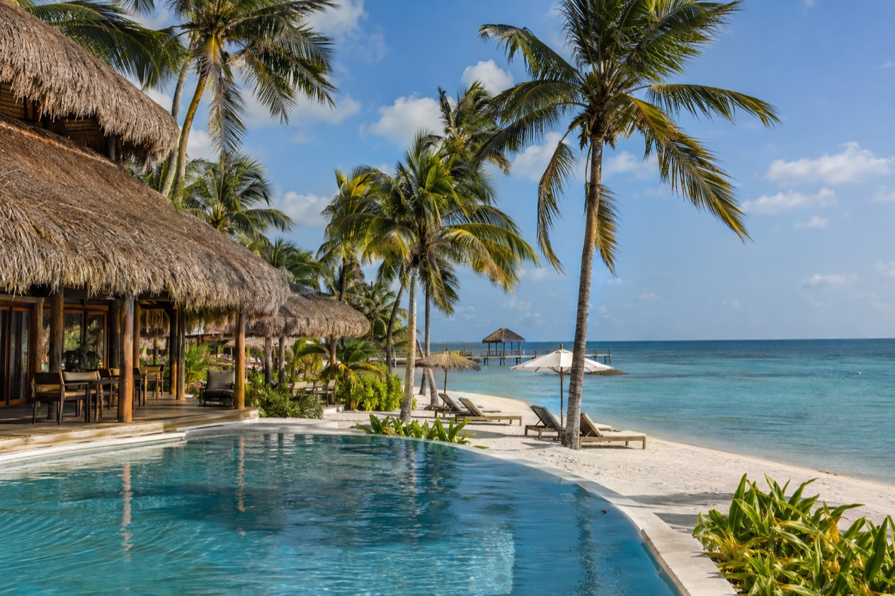 A beach resort