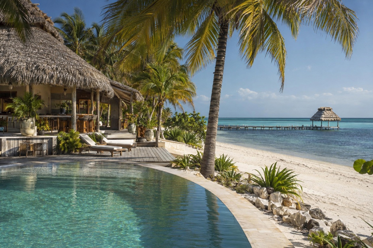 A beach resort