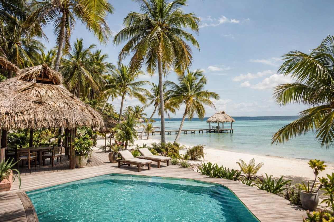 A beach resort