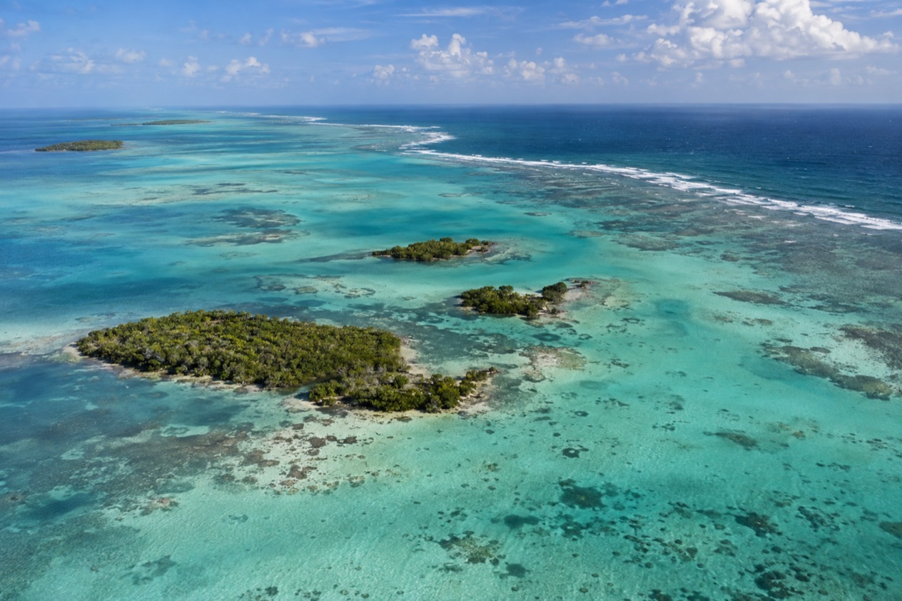 The barrier reef and cayes of Belize