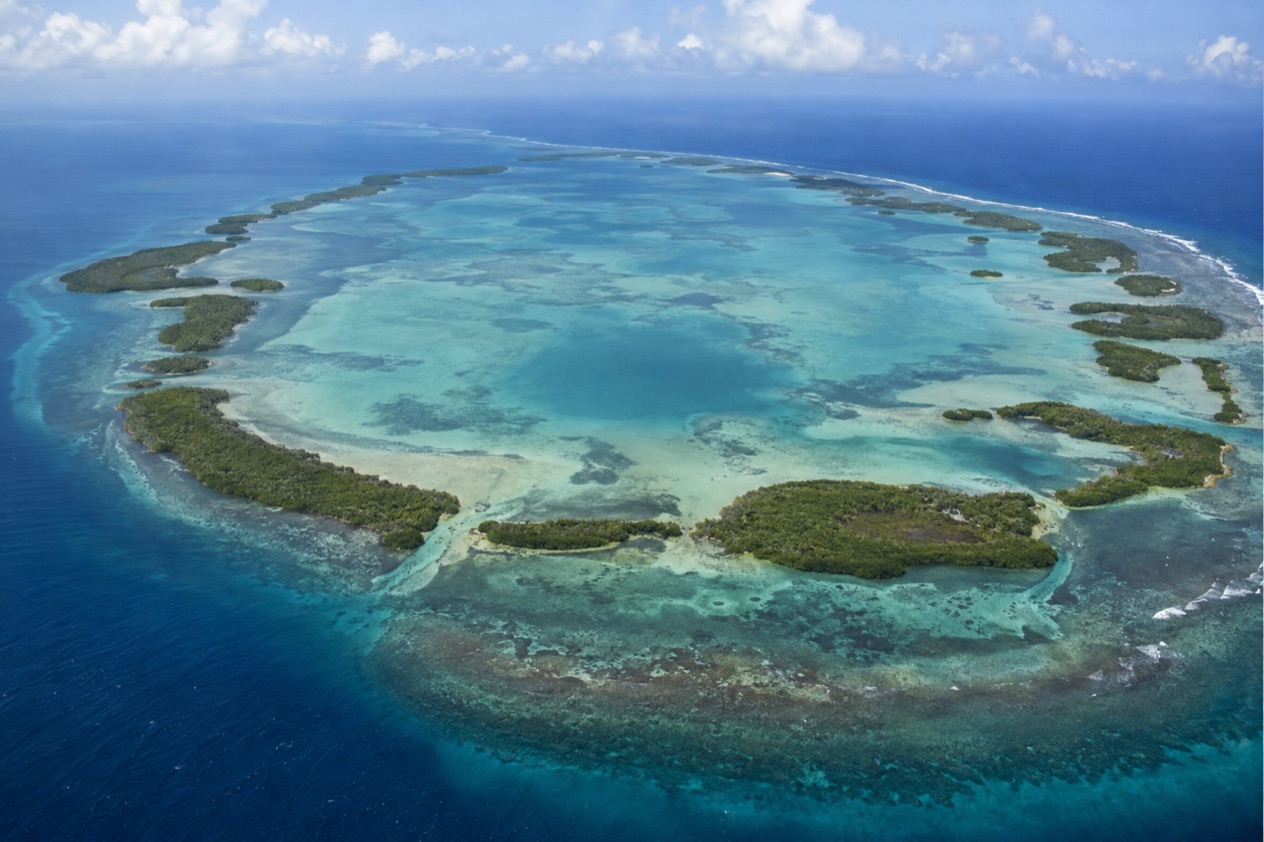 An atoll off Belize