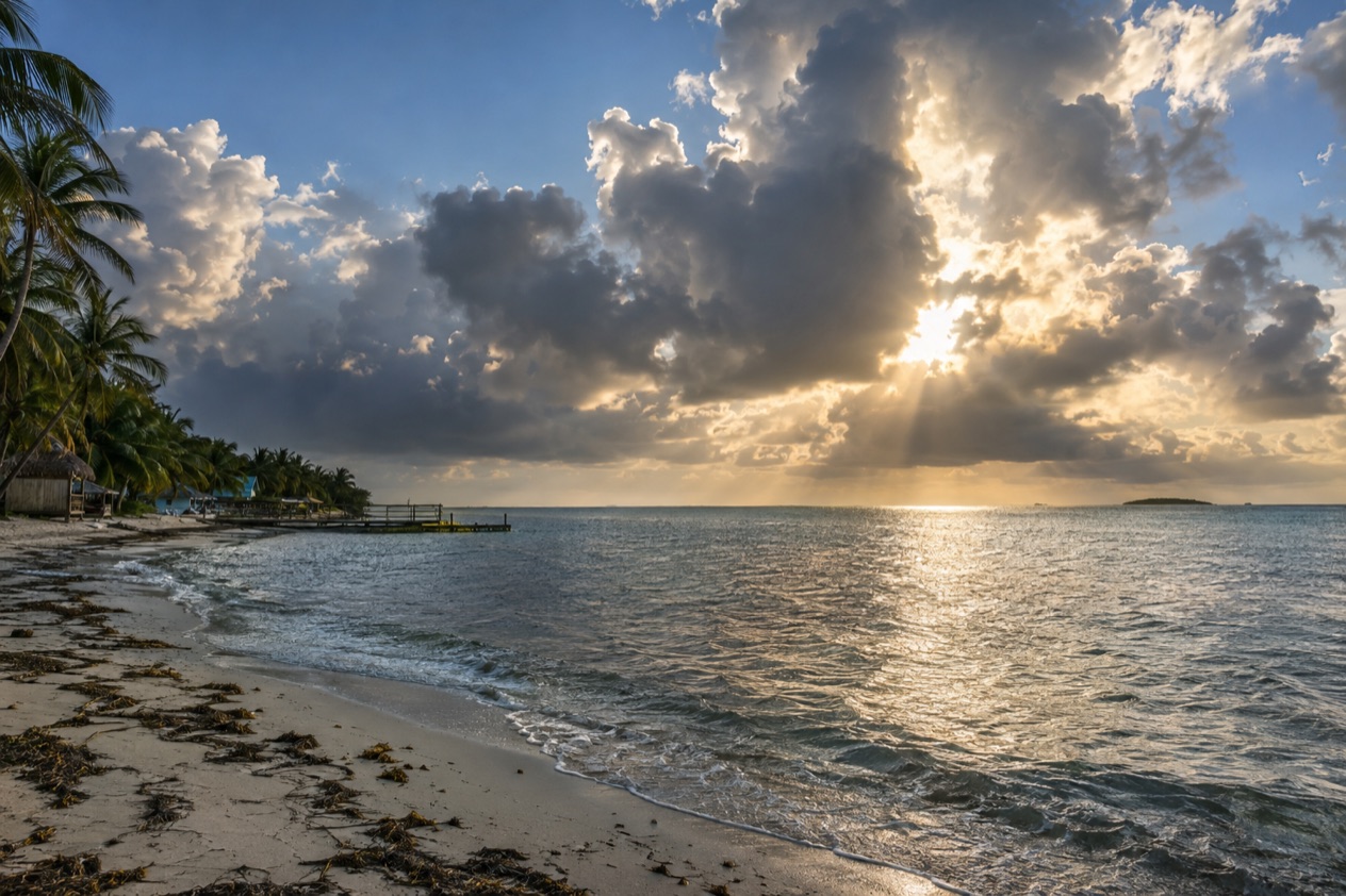 Clouds over the sea