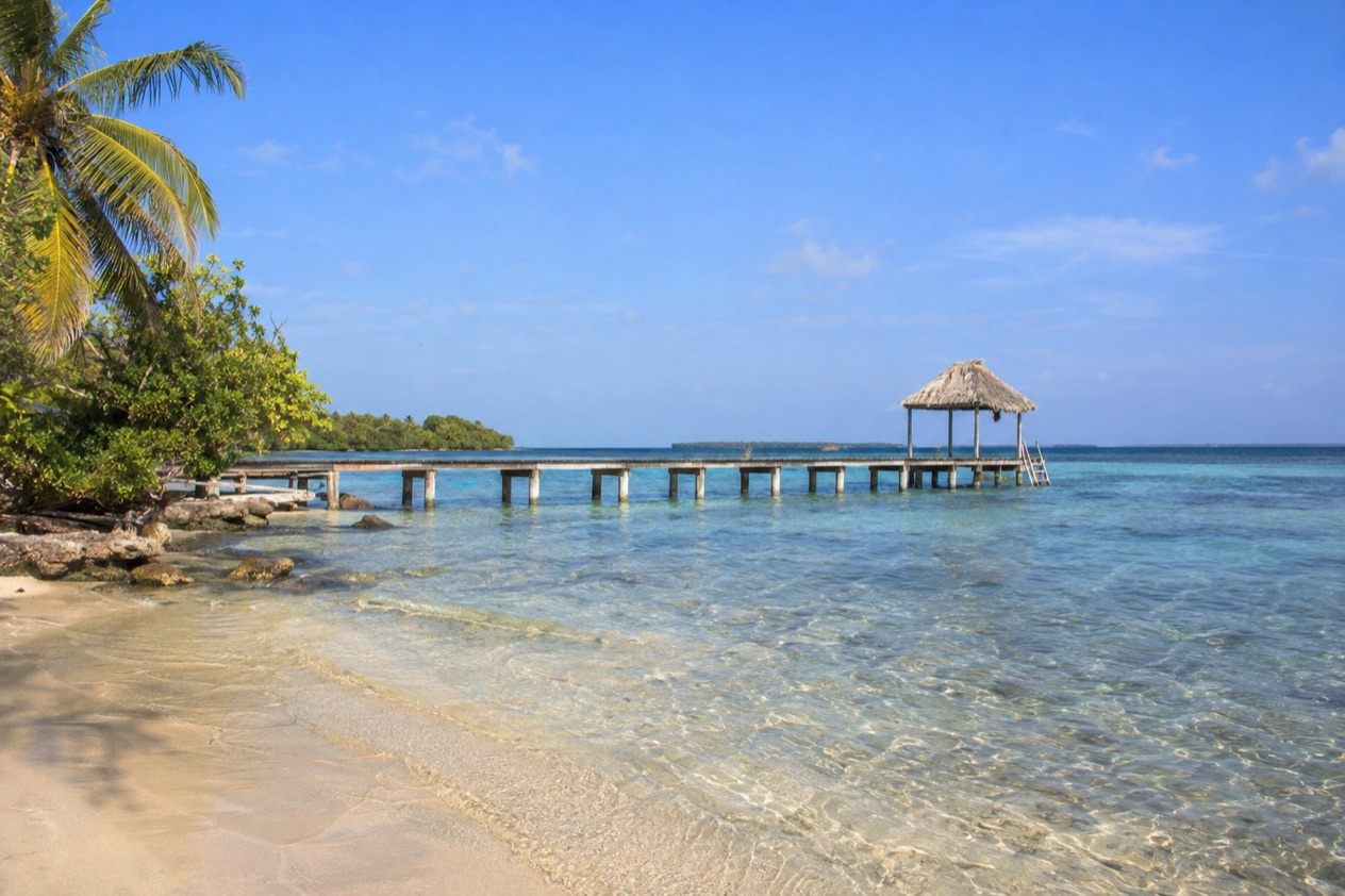 A shallow cove