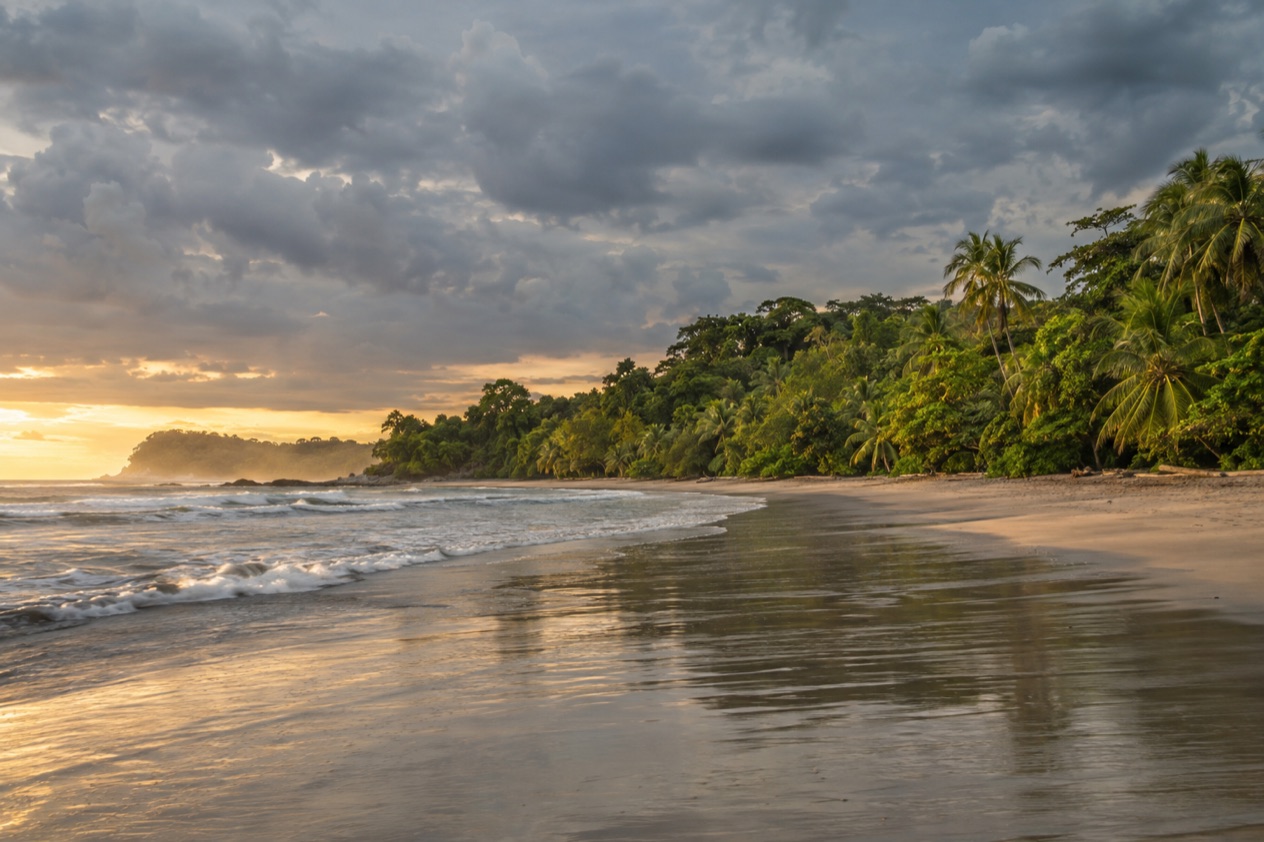 Playa Guiones at Nosara in the rainiest months
