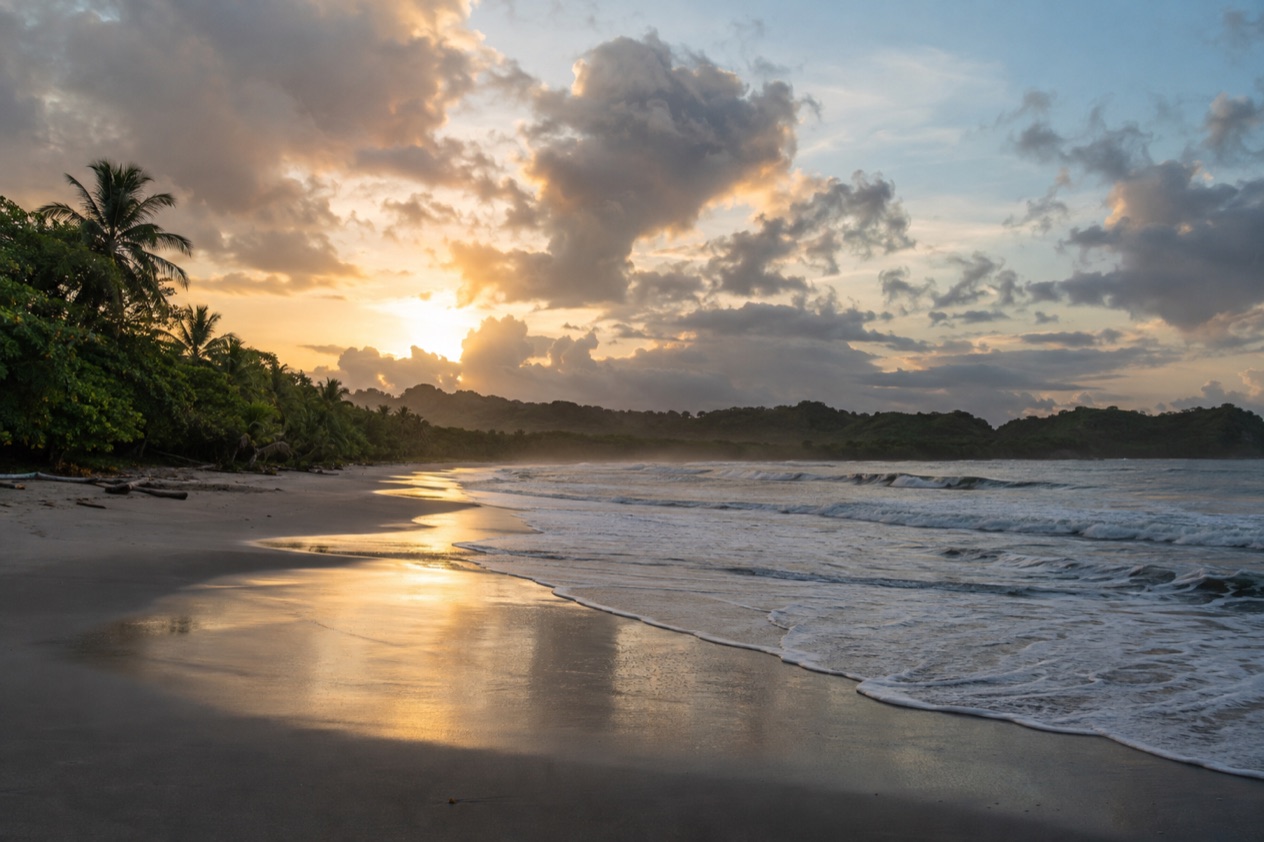 Playa Guiones at Nosara in the green season