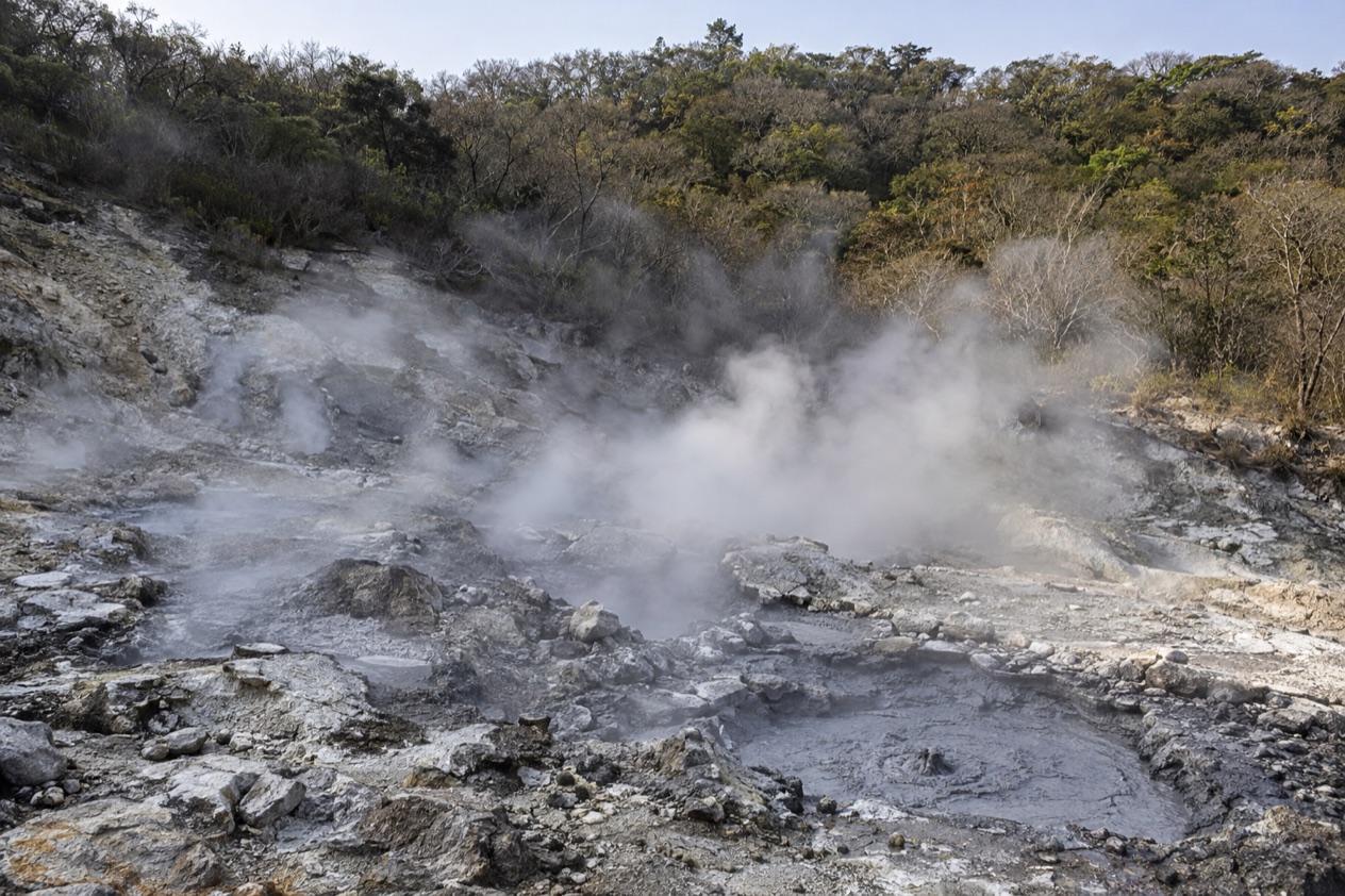 Fumaroles on the slope of Rincon de la Vieja