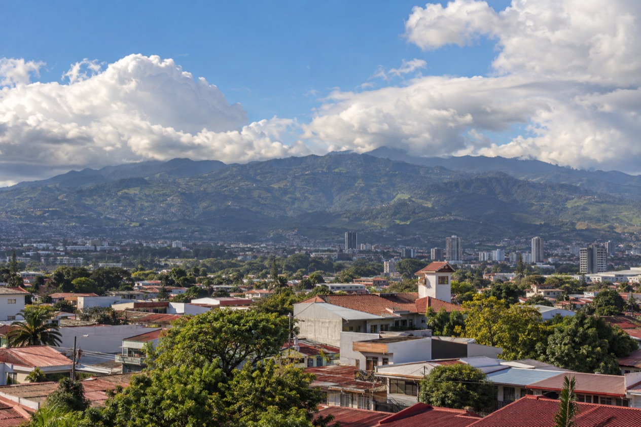 The Central Valley and the mountains around San Jose in the green season