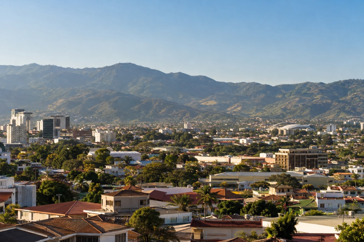The Central Valley and the mountains around San Jose in the dry season