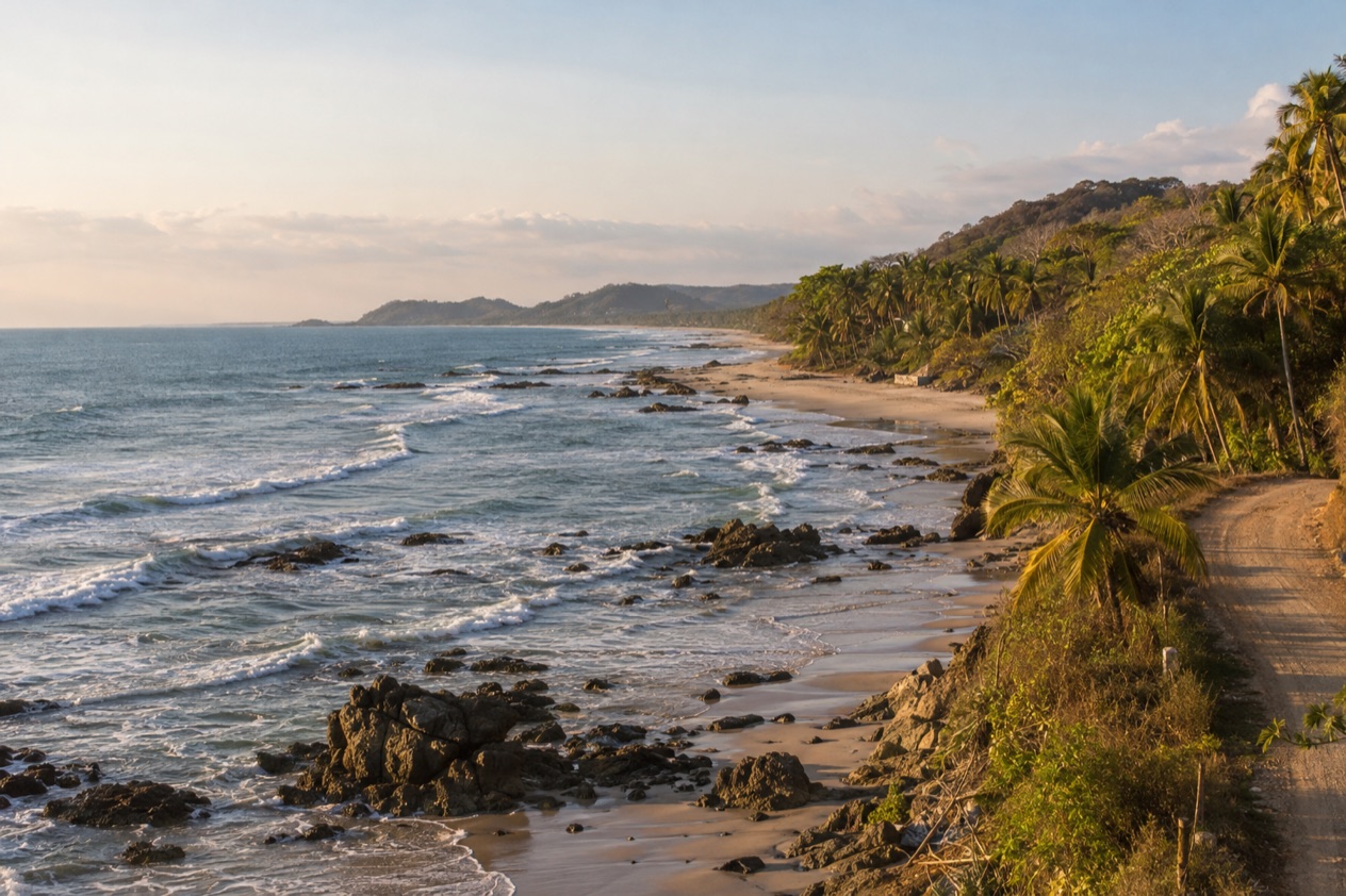 The beach at Santa Teresa