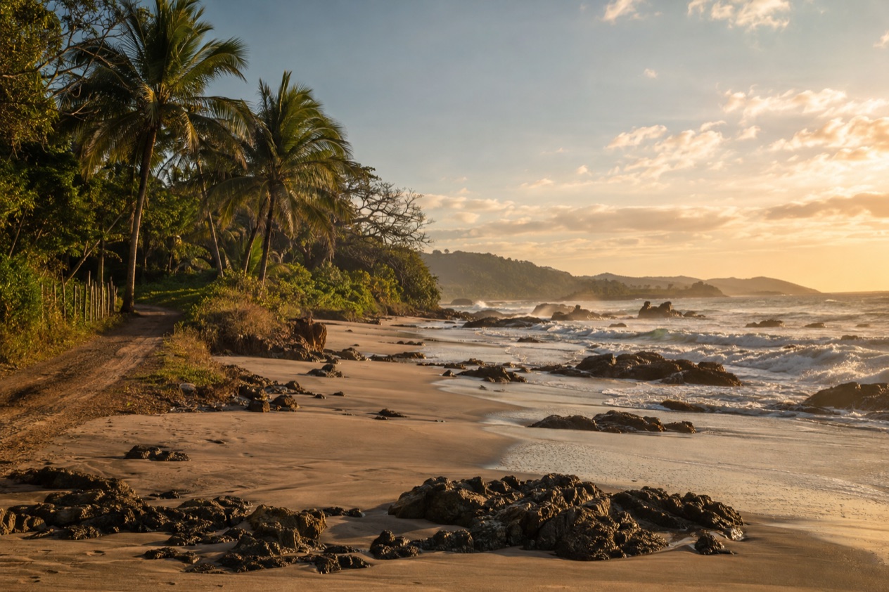 The beach at Santa Teresa