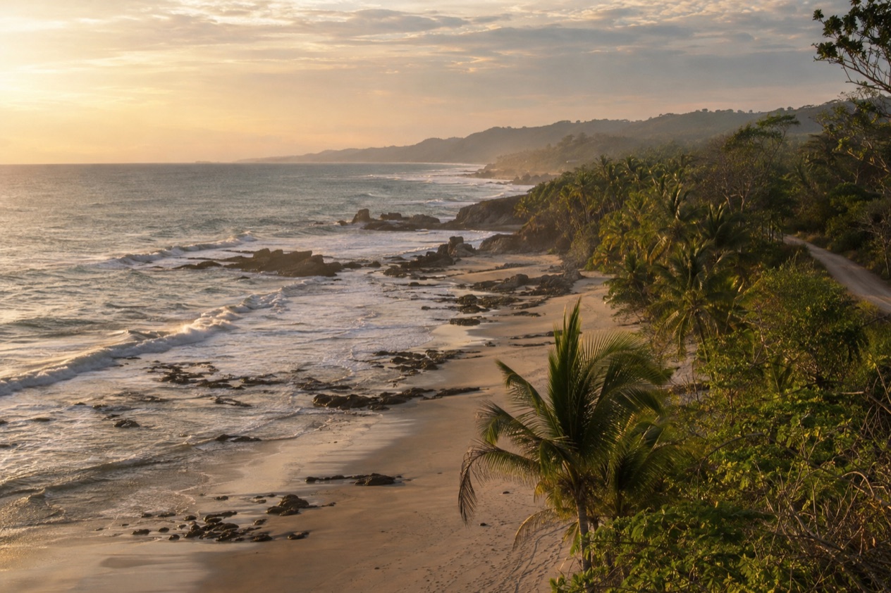 The beach at Santa Teresa