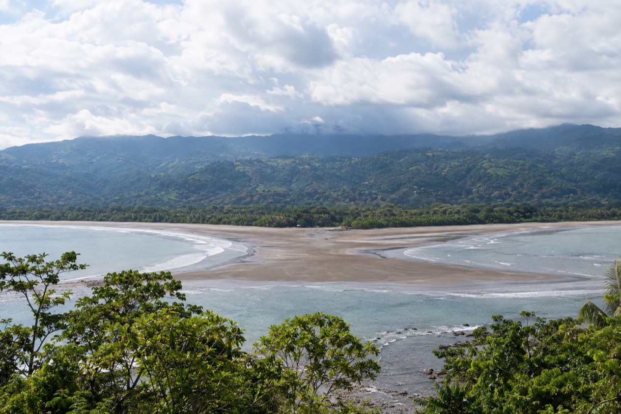The sandbar of Marino Ballena near Uvita