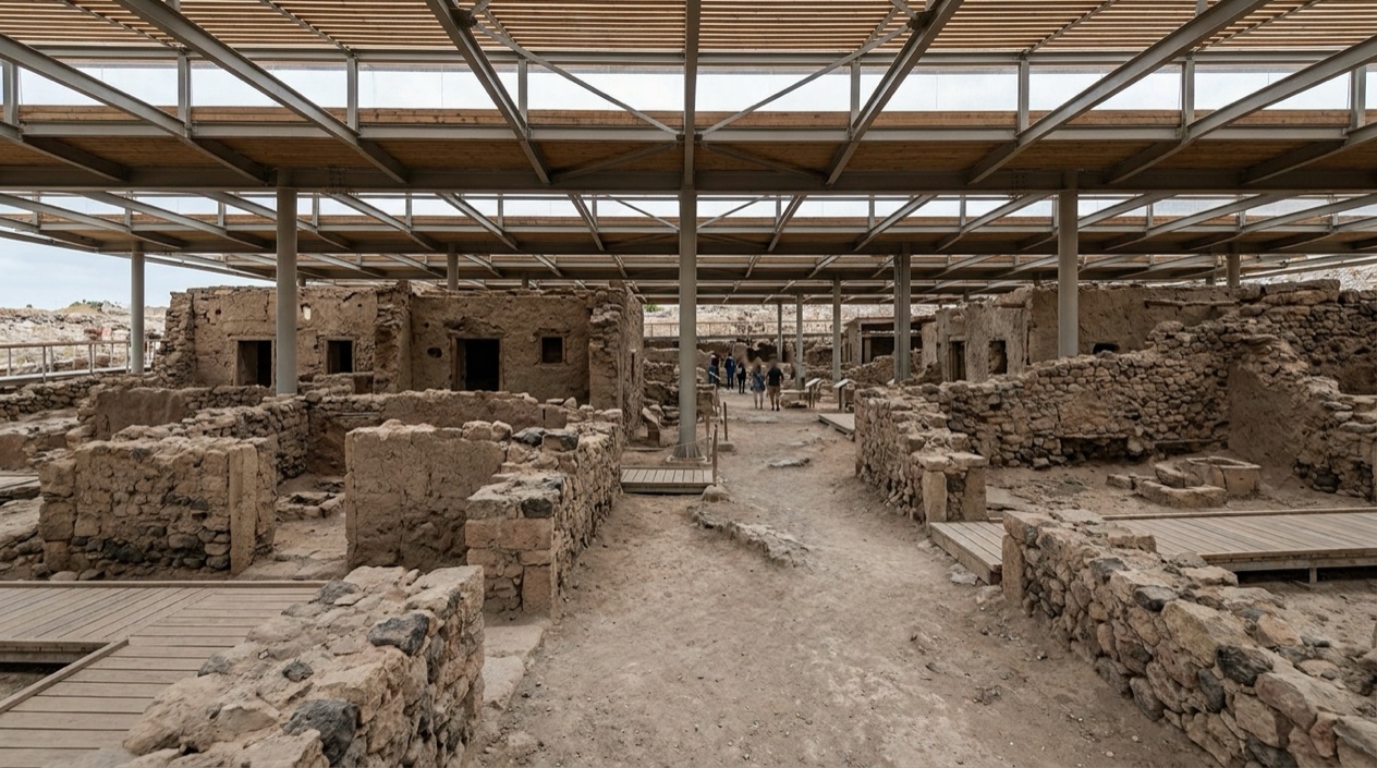 Akrotiri, the Bronze Age Town on Santorini