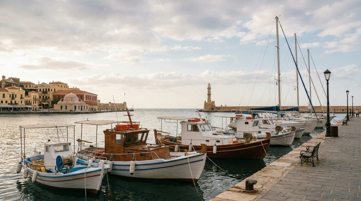 The Old Venetian Harbor of Chania