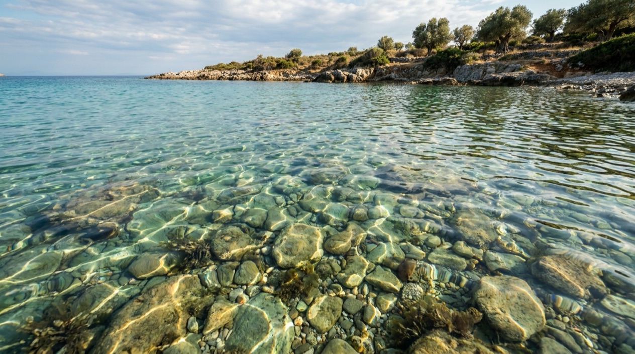 Clear water in Greece