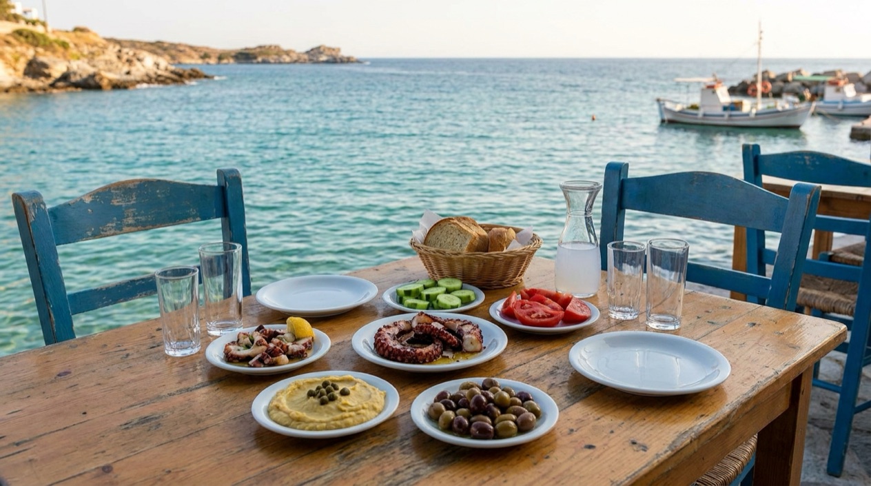 A taverna table