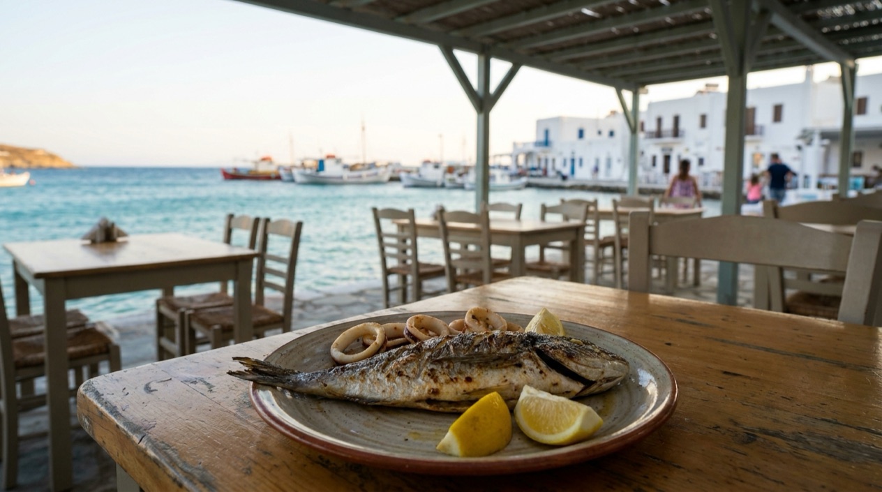 Grilled seafood