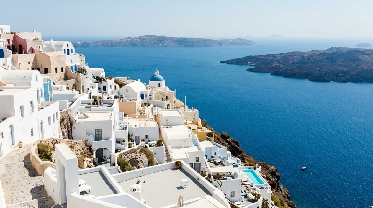 Santorini in summer