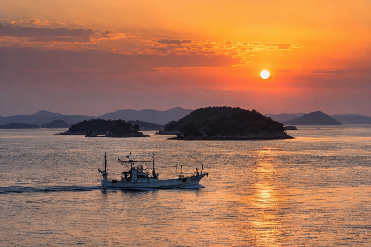 The Seto Inland Sea shore