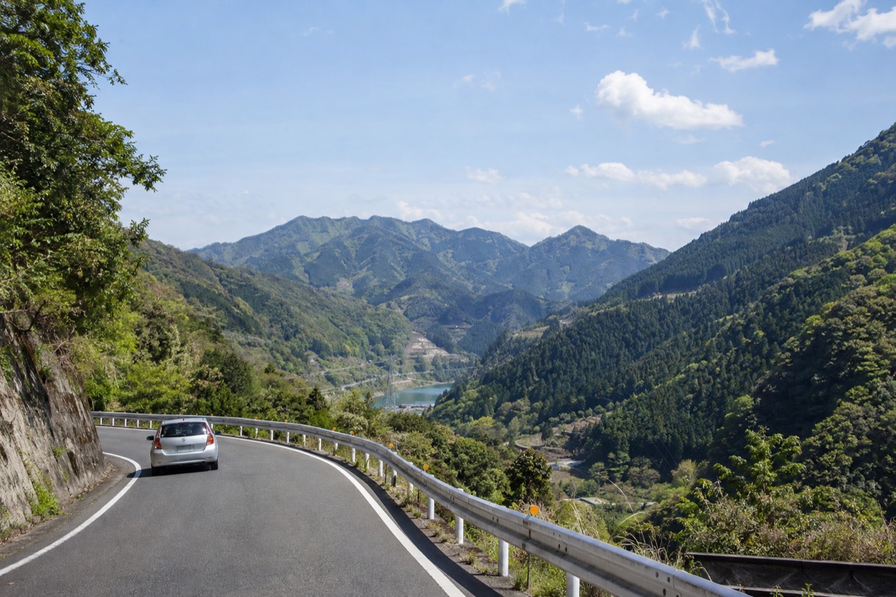A country road in Japan