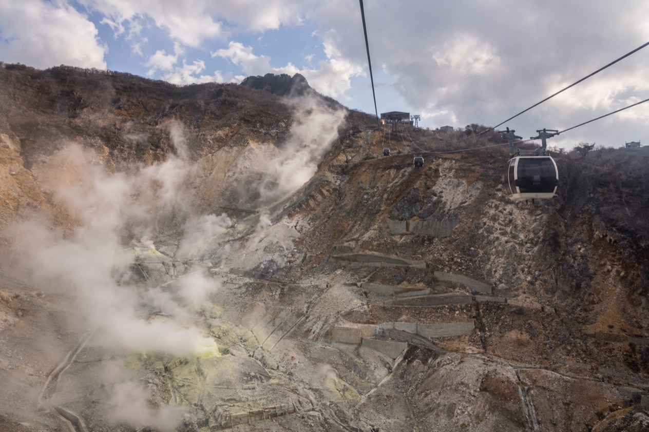 Hakone Ropeway and Owakudani